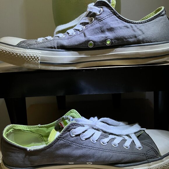 EUC CTAS Converse OX Low Double Tongue KICKS (9M/11W) 508562F - Picture 3 of 7